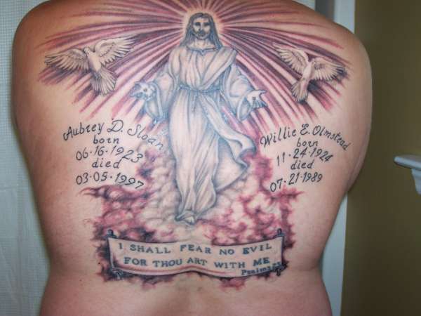 jesus back 2 tattoo