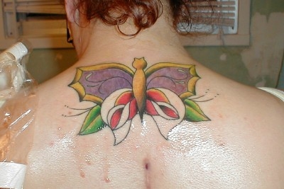 Traditional Butterfly tattoo