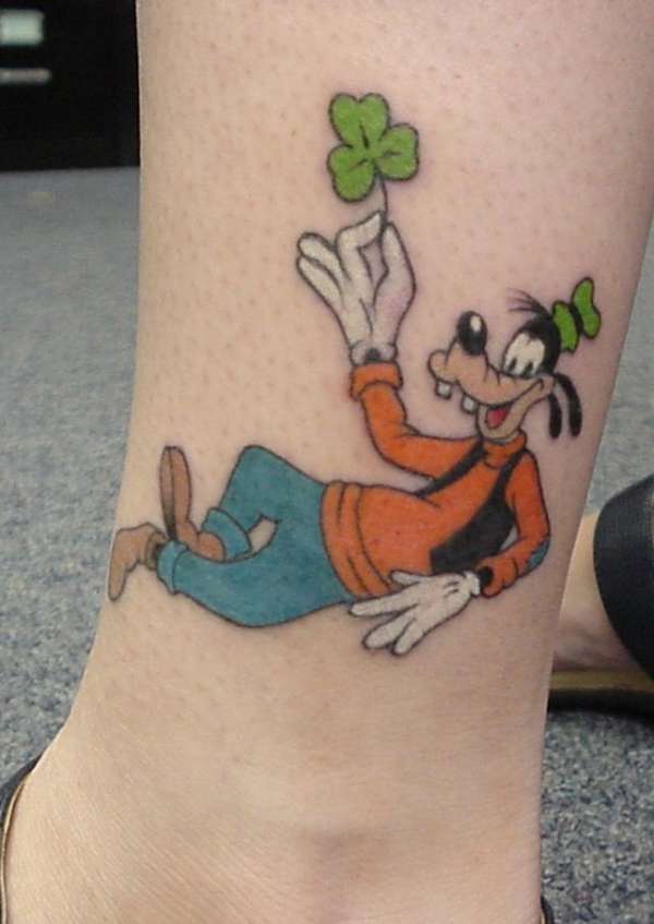 Goofy & Shamrock tattoo