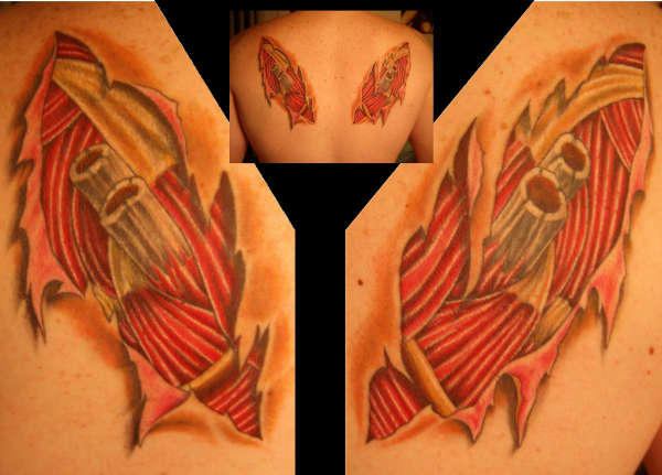Wings Ripped tattoo