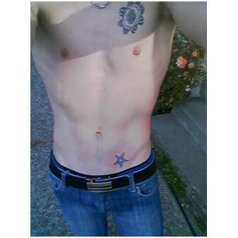 sun and star tattoo