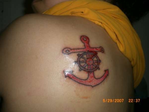 captain/anchor tattoo