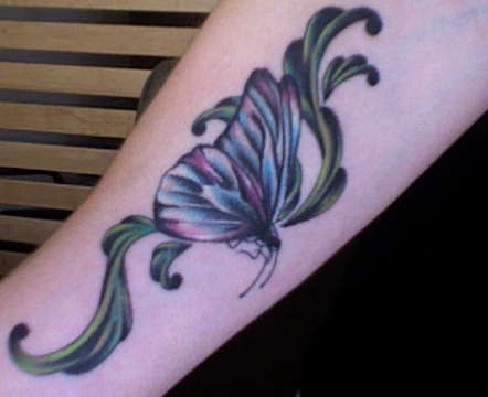 Butterfly Color tattoo