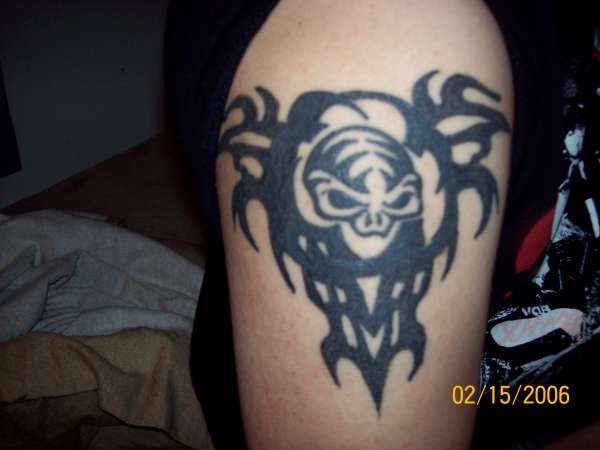 Skull Tribal tattoo