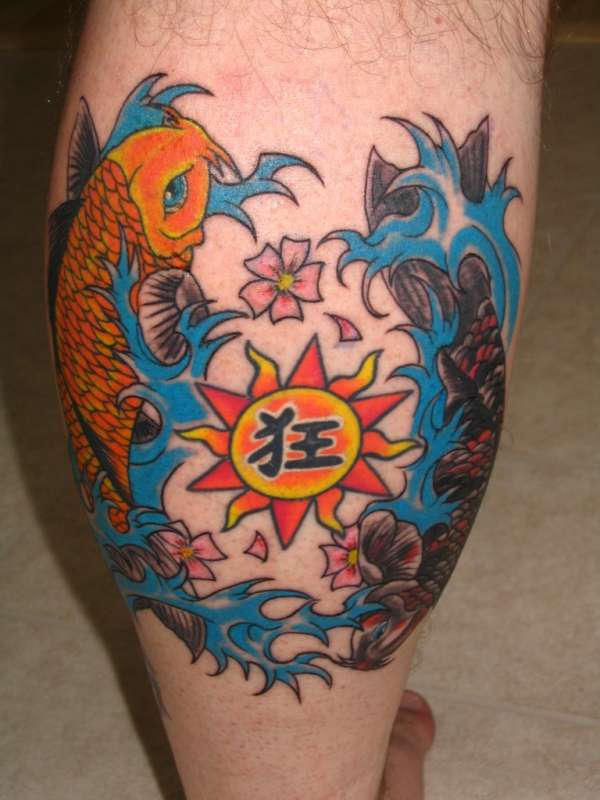 Japanes Koi (Calf #1) tattoo