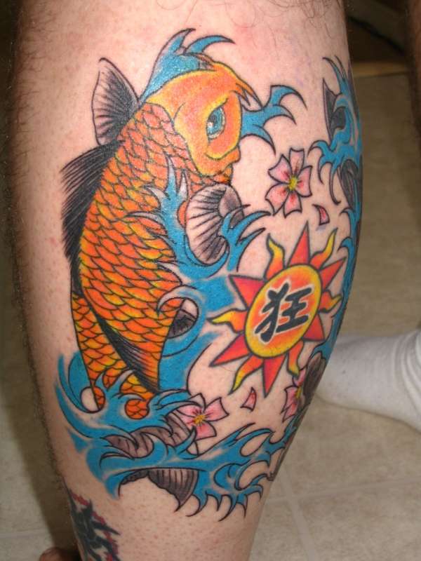 Japanese Koi (Calf #2) tattoo