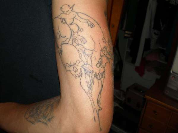 Three Skulls tattoo