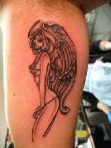Angel Nude tattoo