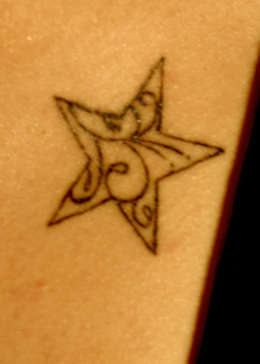 Filigree Star tattoo