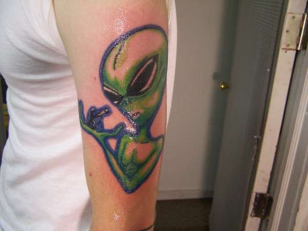 alien by john tattoo