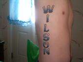 last name tattoo