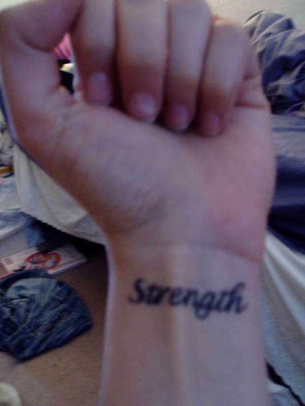 strength tattoo