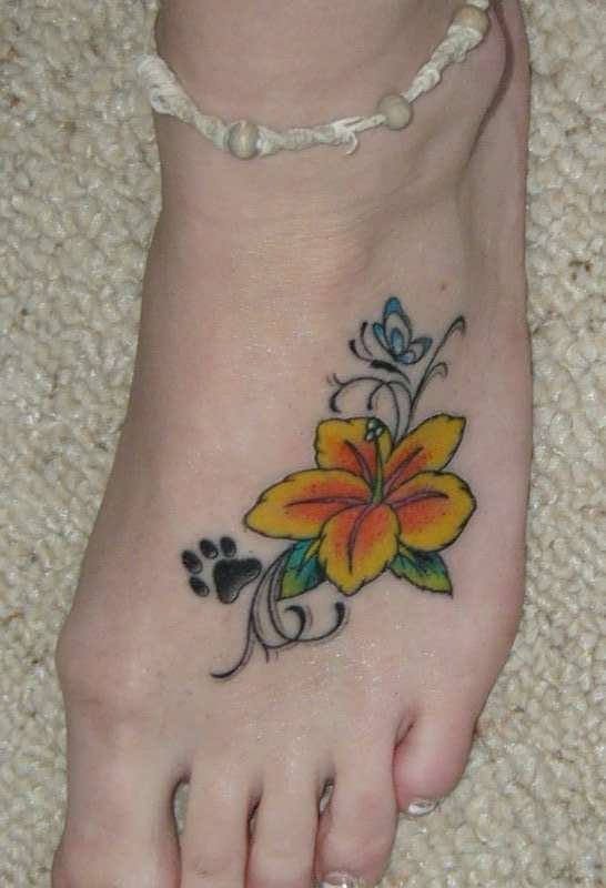 Shay's Foot Tatty tattoo