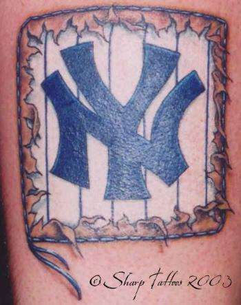 New York Yankees tattoo