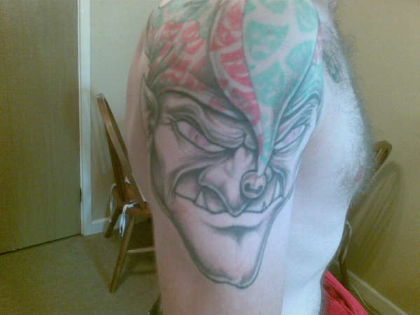 evil jester tattoo