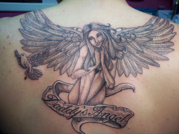 Daddy's Angel tattoo