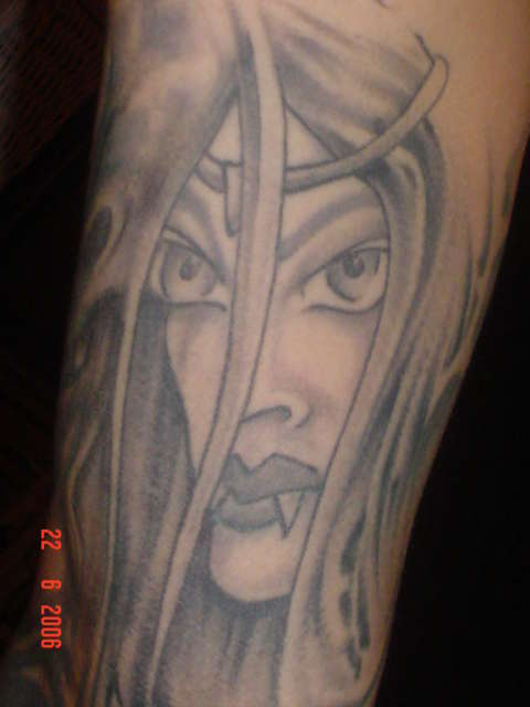 Vamp Girl tattoo