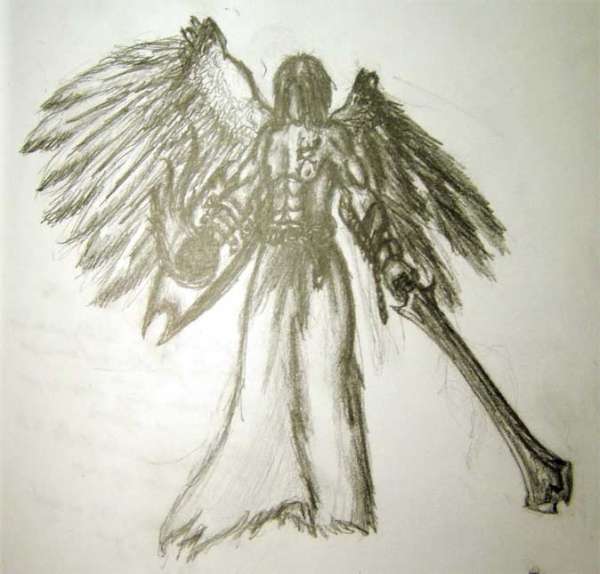 mixed angel interpretation tattoo