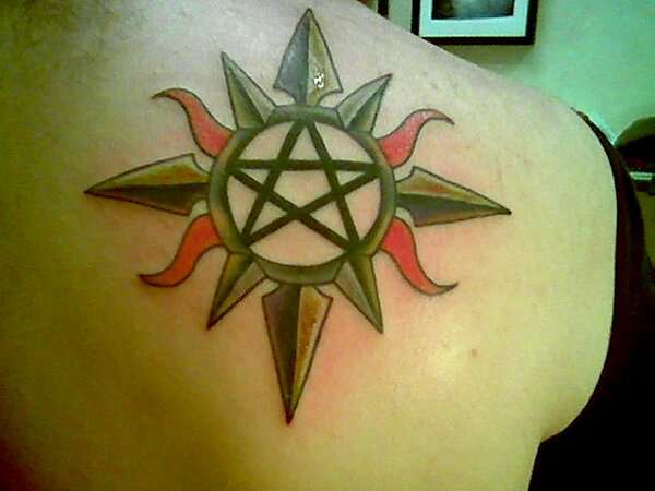 pentagram tattoo