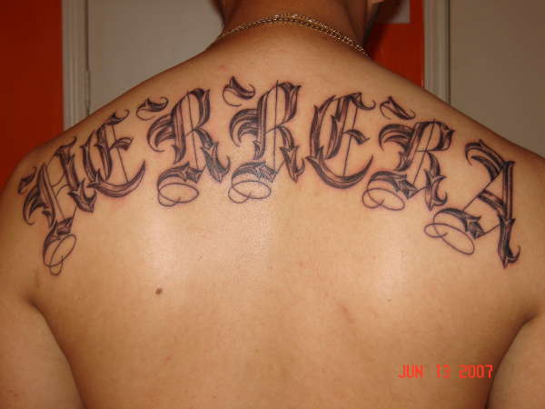 My L@St N@Me tattoo