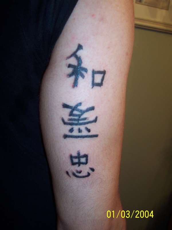 Chinese Symbols tattoo