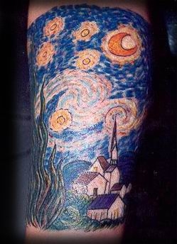 starry night tattoo