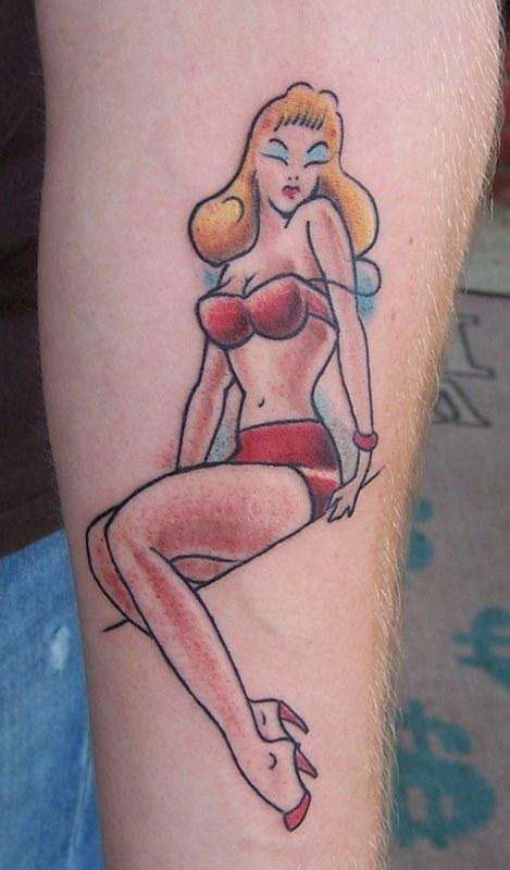 Sailor Jerry Pin-Up tattoo