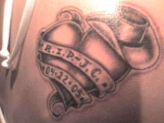 tatty - up close. tattoo