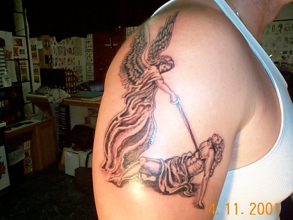 angel tattoo