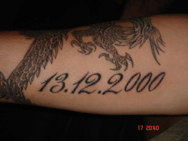 my baby girls birth date tattoo