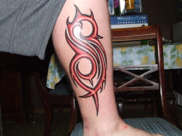slipknot "S" tattoo