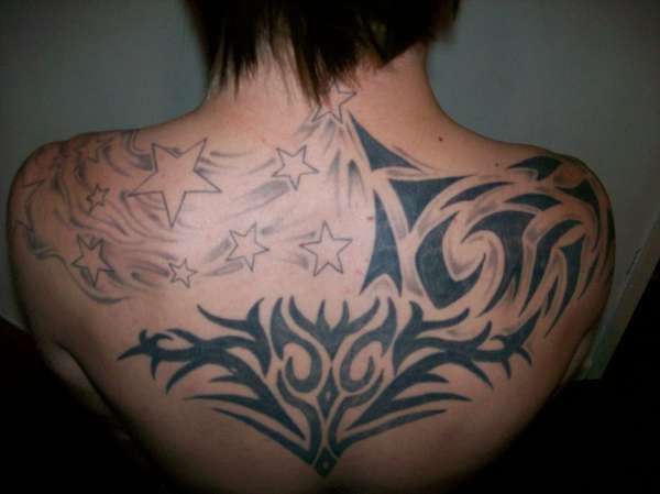 shoulder piece tattoo