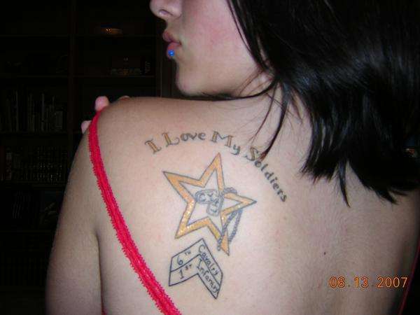 My dedication to my soldiers tattoo