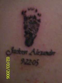 Footprint tattoo