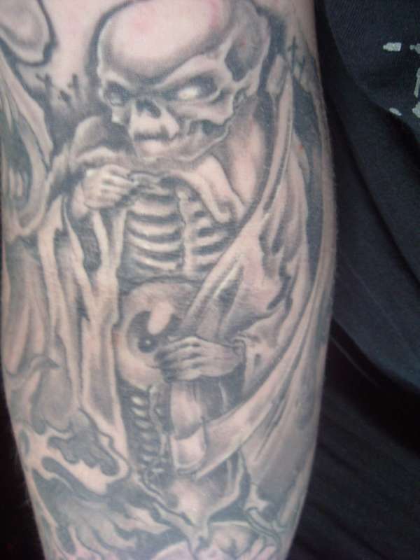 Grim reaper tattoo