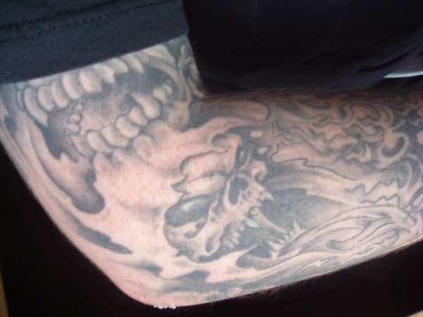 Skull grim tattoo