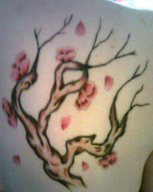 Cherry Blossom branch tattoo