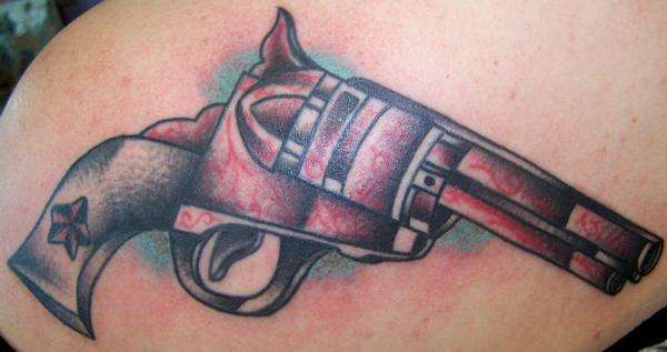 pistol tattoo