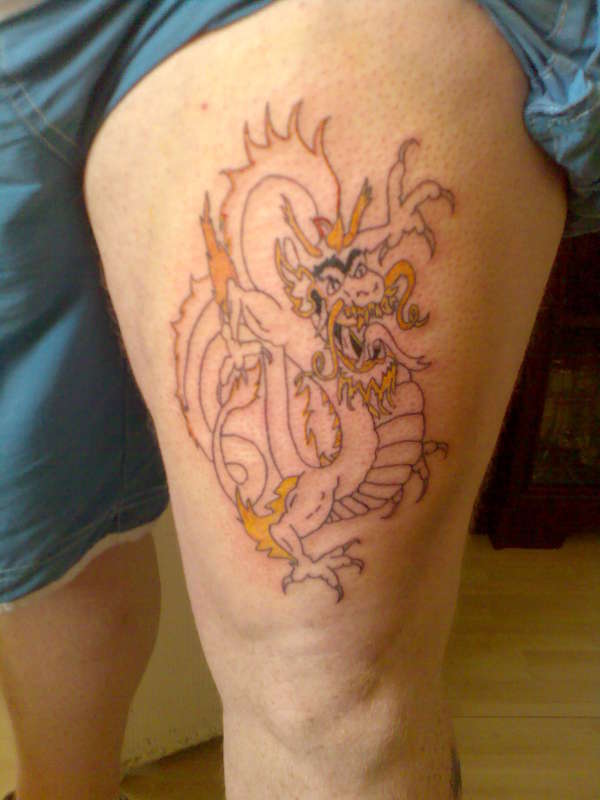 first stage of my dragon tattoo