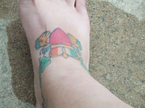 right leg tattoo