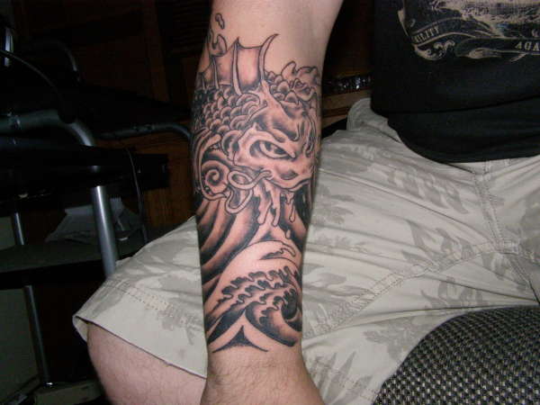 Evil Koi tattoo
