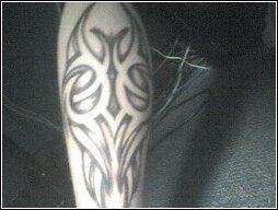 Reverse Tribal tattoo
