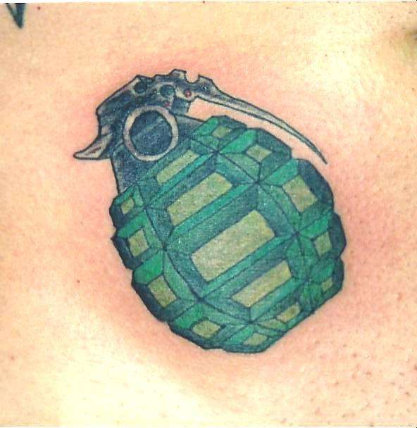 Hand Grenade - Dave @ Powerhouse tattoo