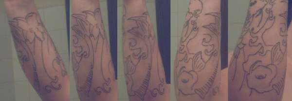 Second Koi tattoo