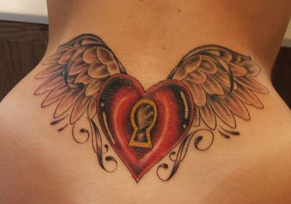 winged heart tattoo