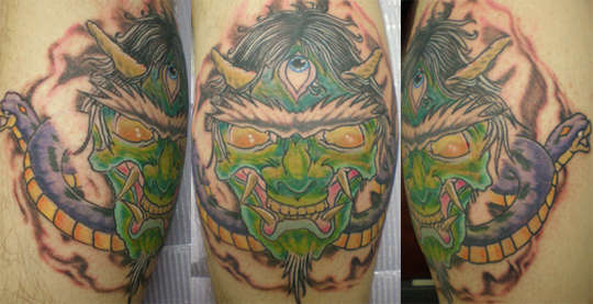 Kevin's ONI tattoo