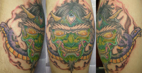 Kevin's ONI tattoo