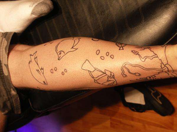Ocean Scene 4 tattoo