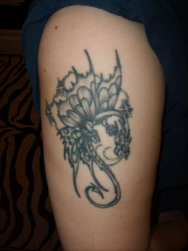 butterfly dragon tattoo
