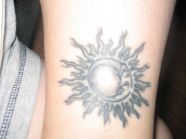 sun and moon tattoo